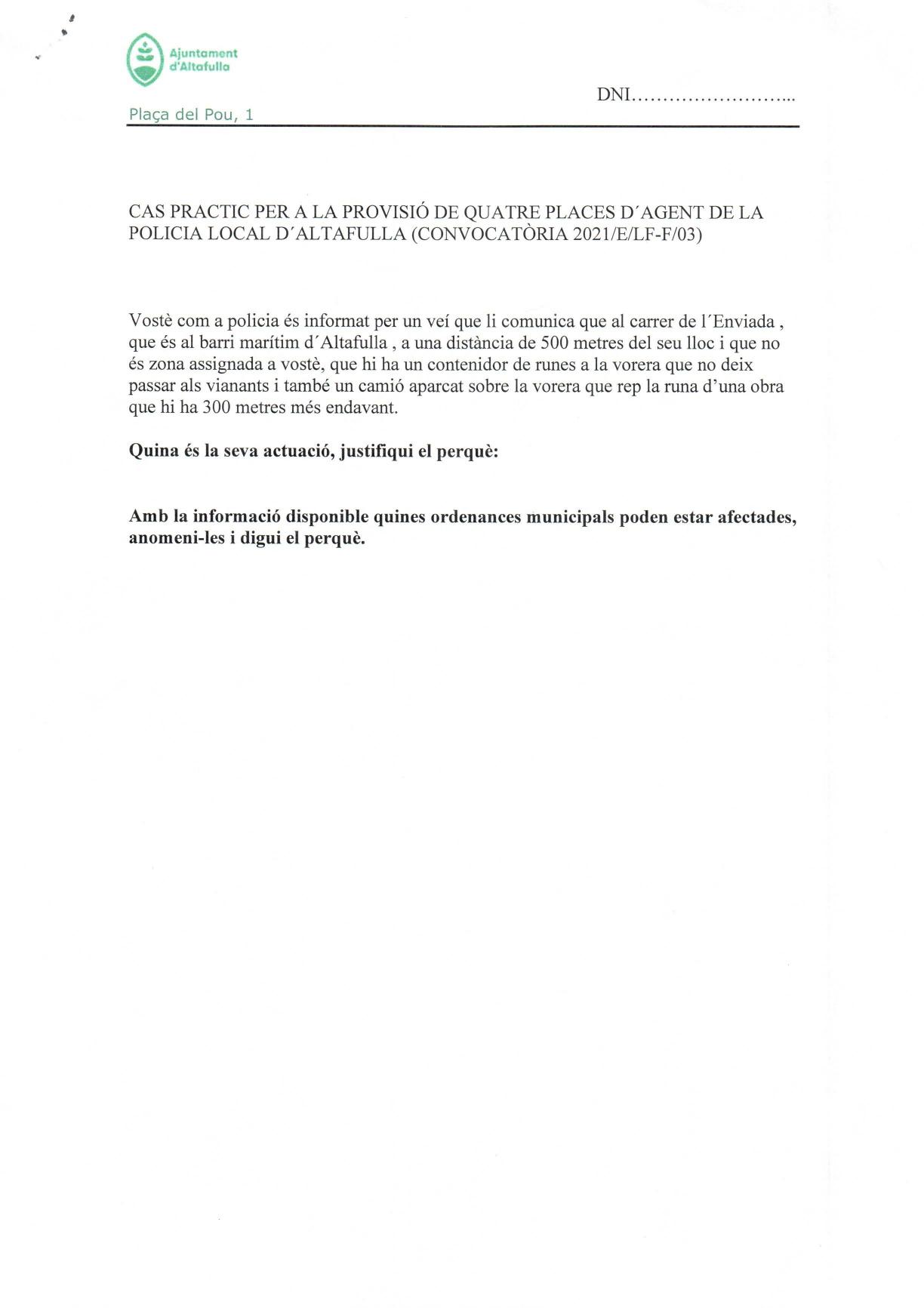 Página 1 de 2 del examen
