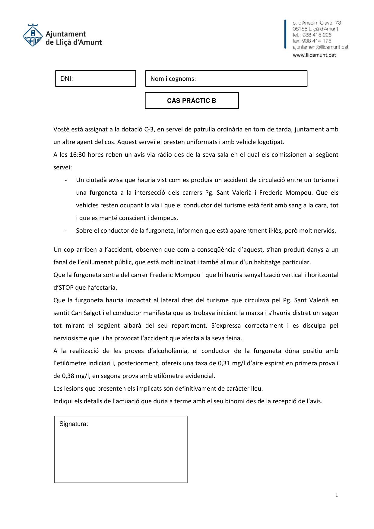 Página 1 de 1 del examen
