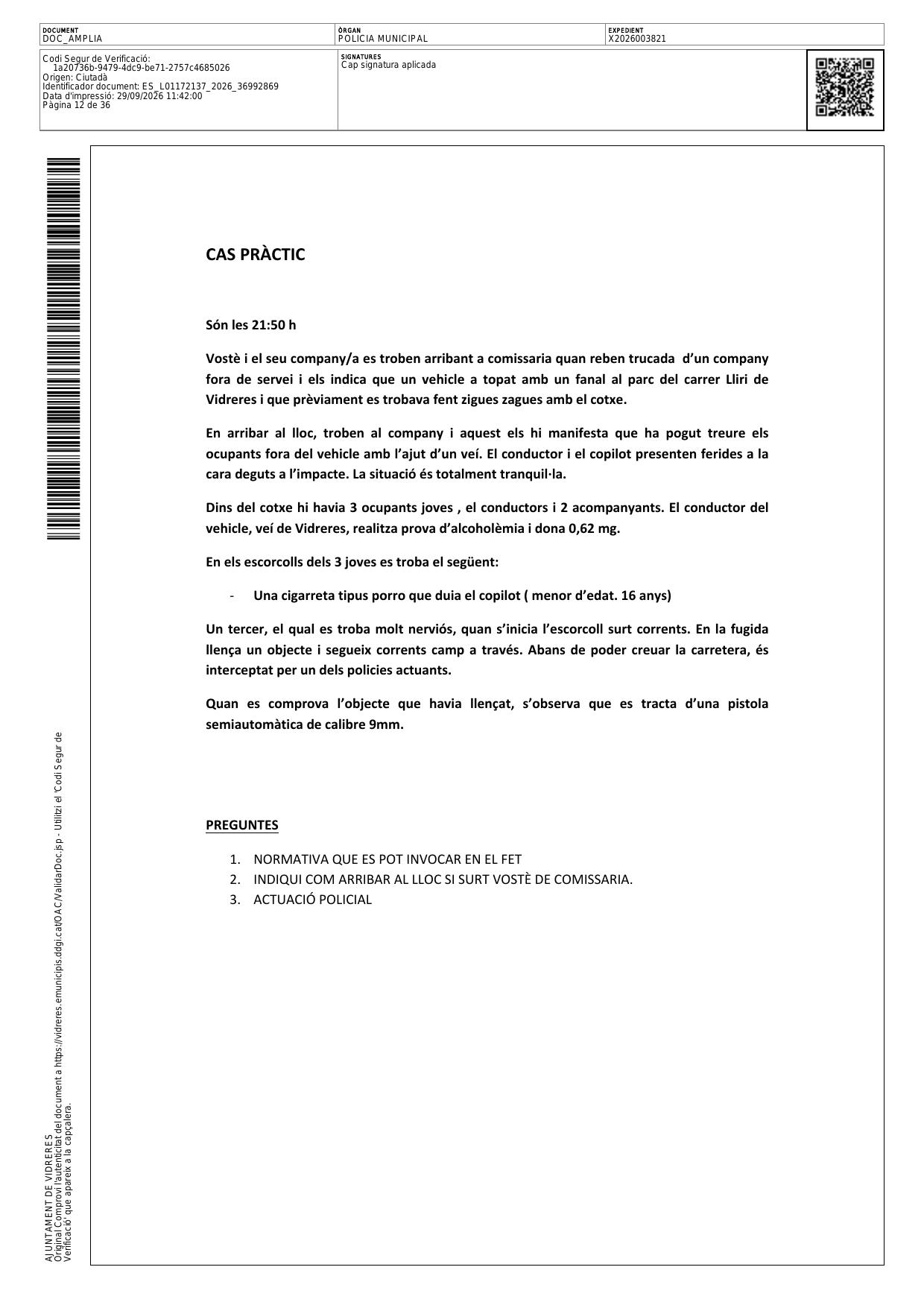 Página 1 de 1 del examen