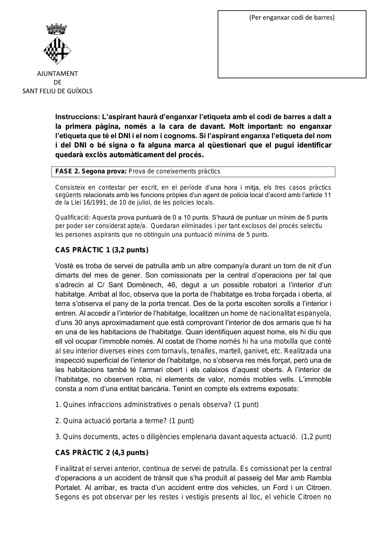 Página 1 de 8 del examen
