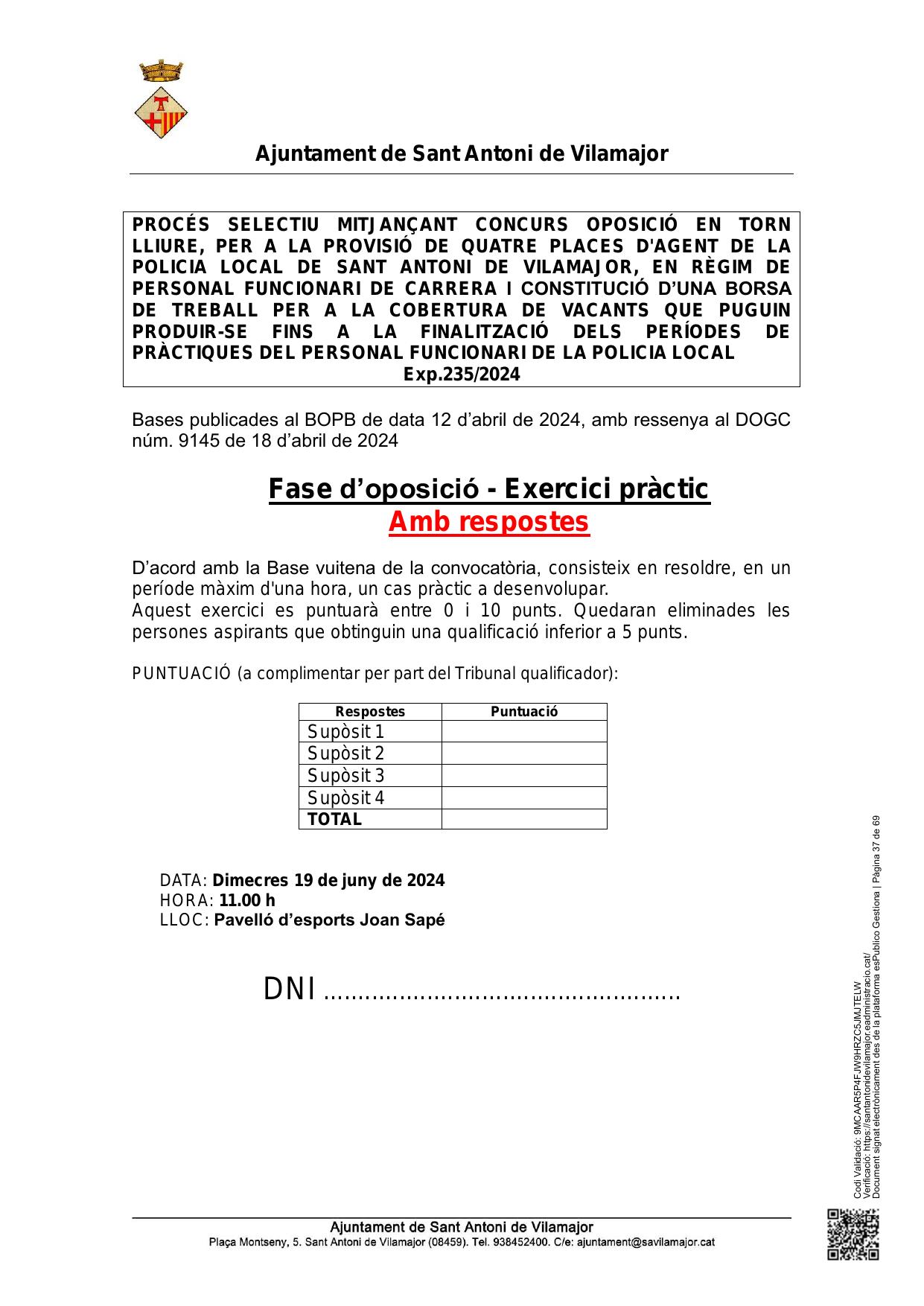 Página 1 de 23 del examen