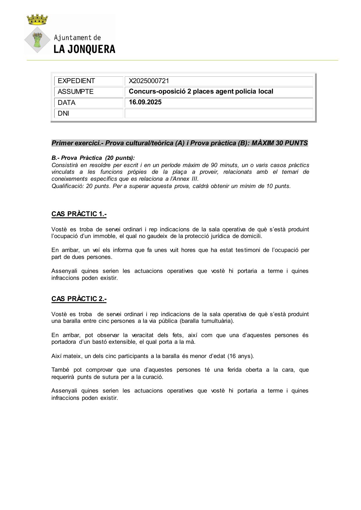 Página 1 de 1 del examen