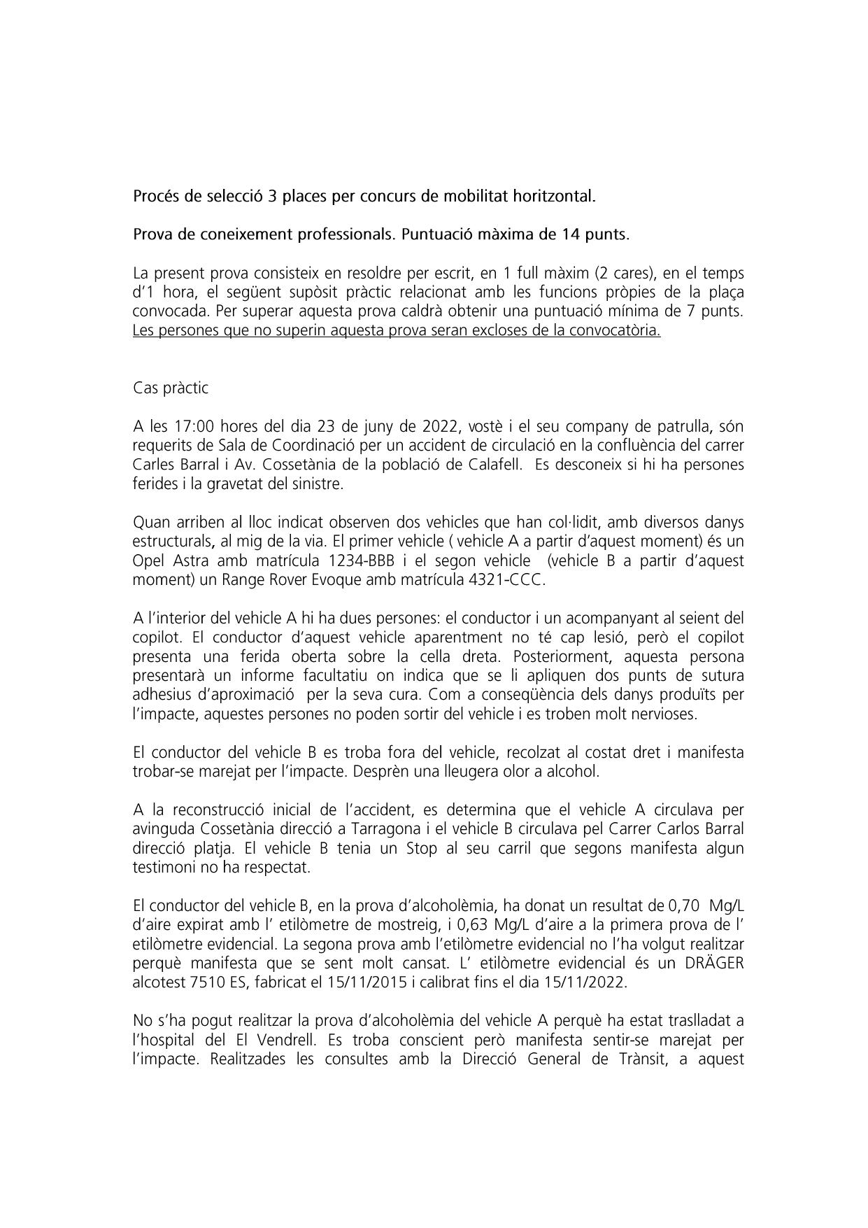 Página 1 de 5 del examen