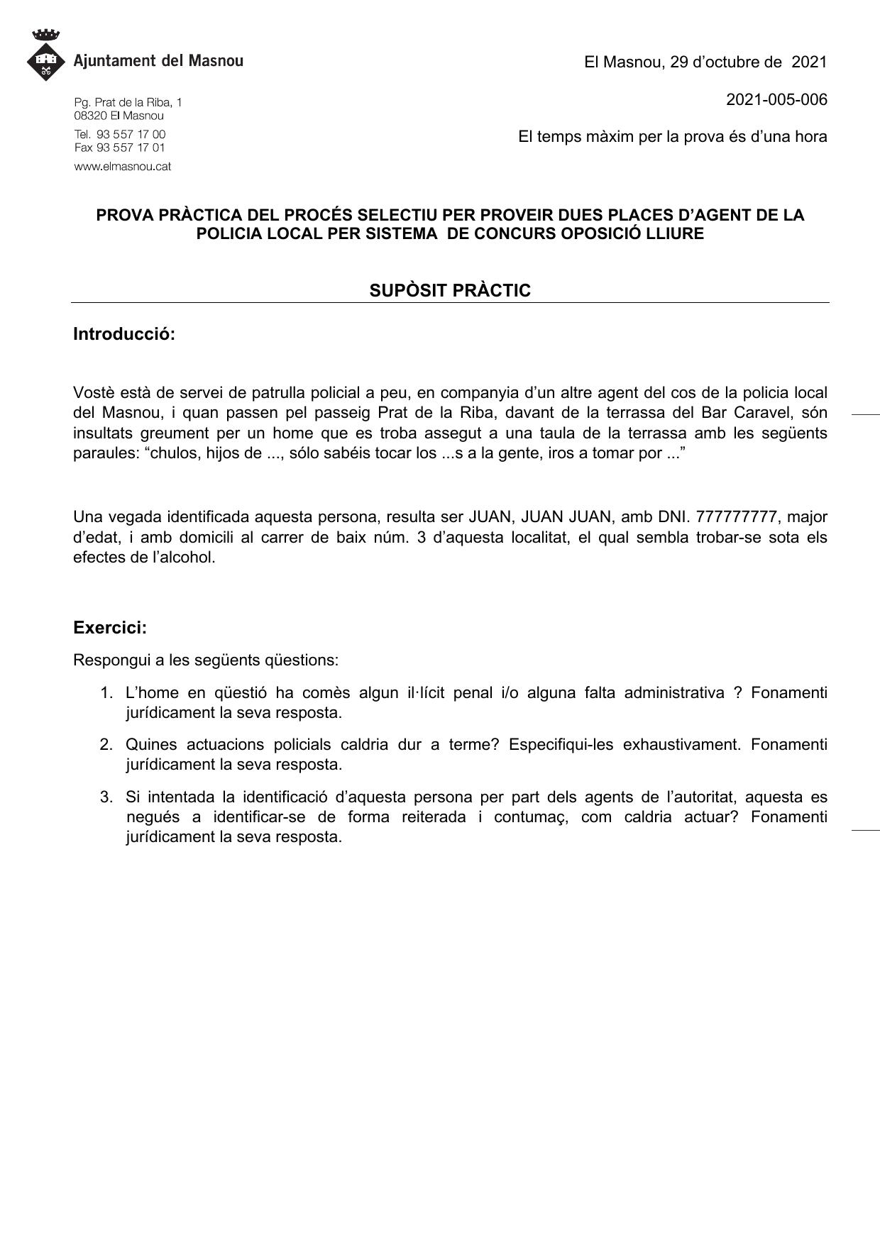 Página 1 de 1 del examen