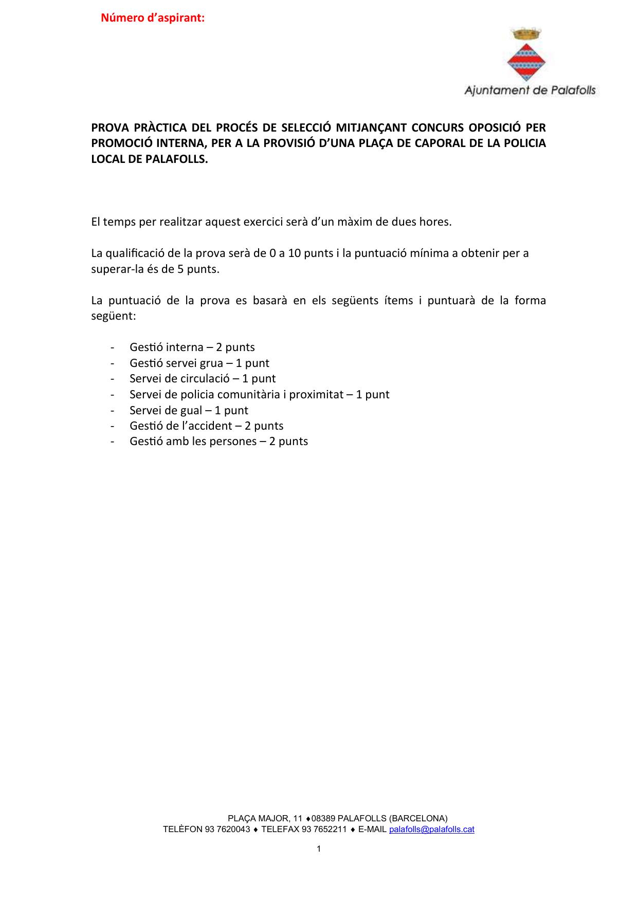 Página 1 de 3 del examen