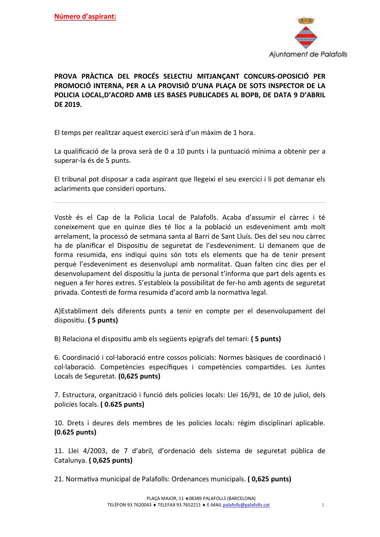 Página 1 de 2 del examen