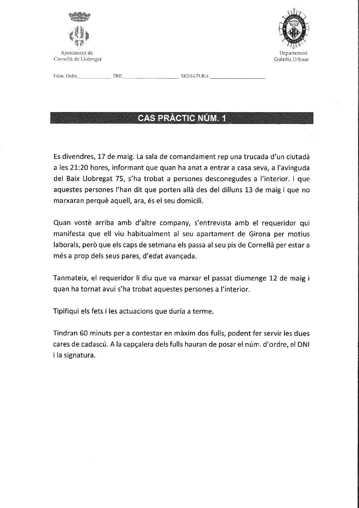 Página 1 de 2 del examen
