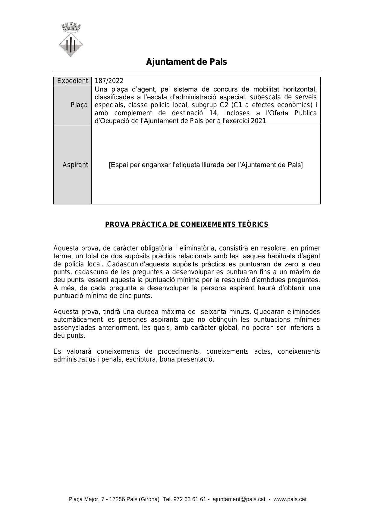 Página 1 de 5 del examen