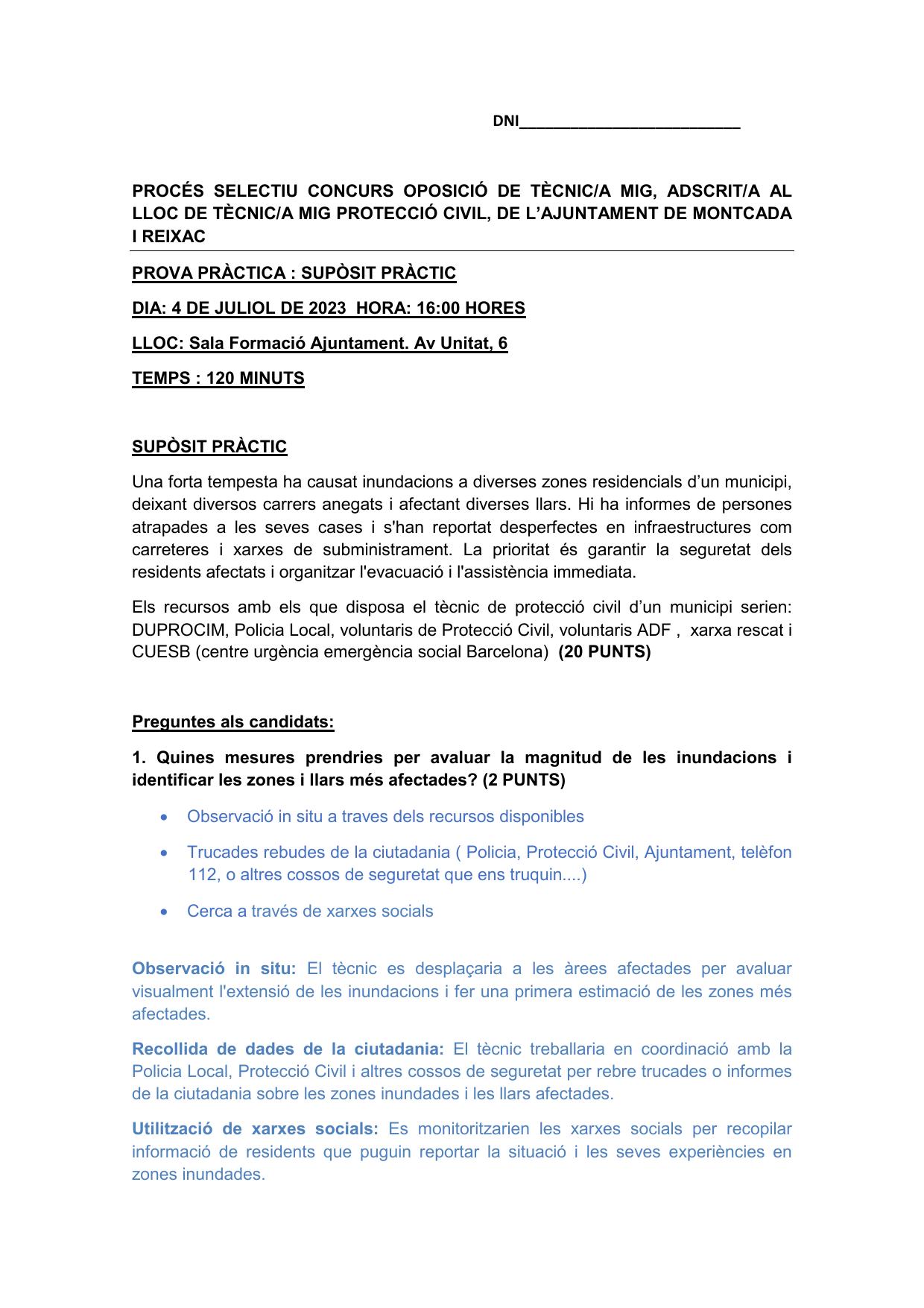 Página 1 de 7 del examen