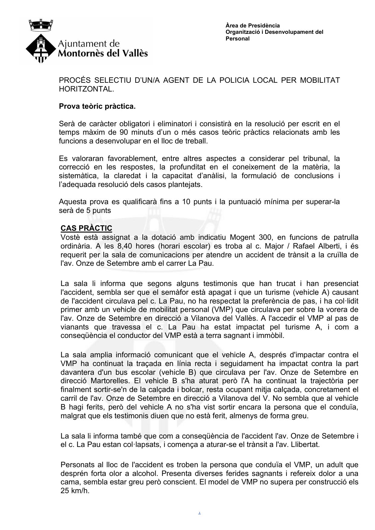 Página 1 de 2 del examen