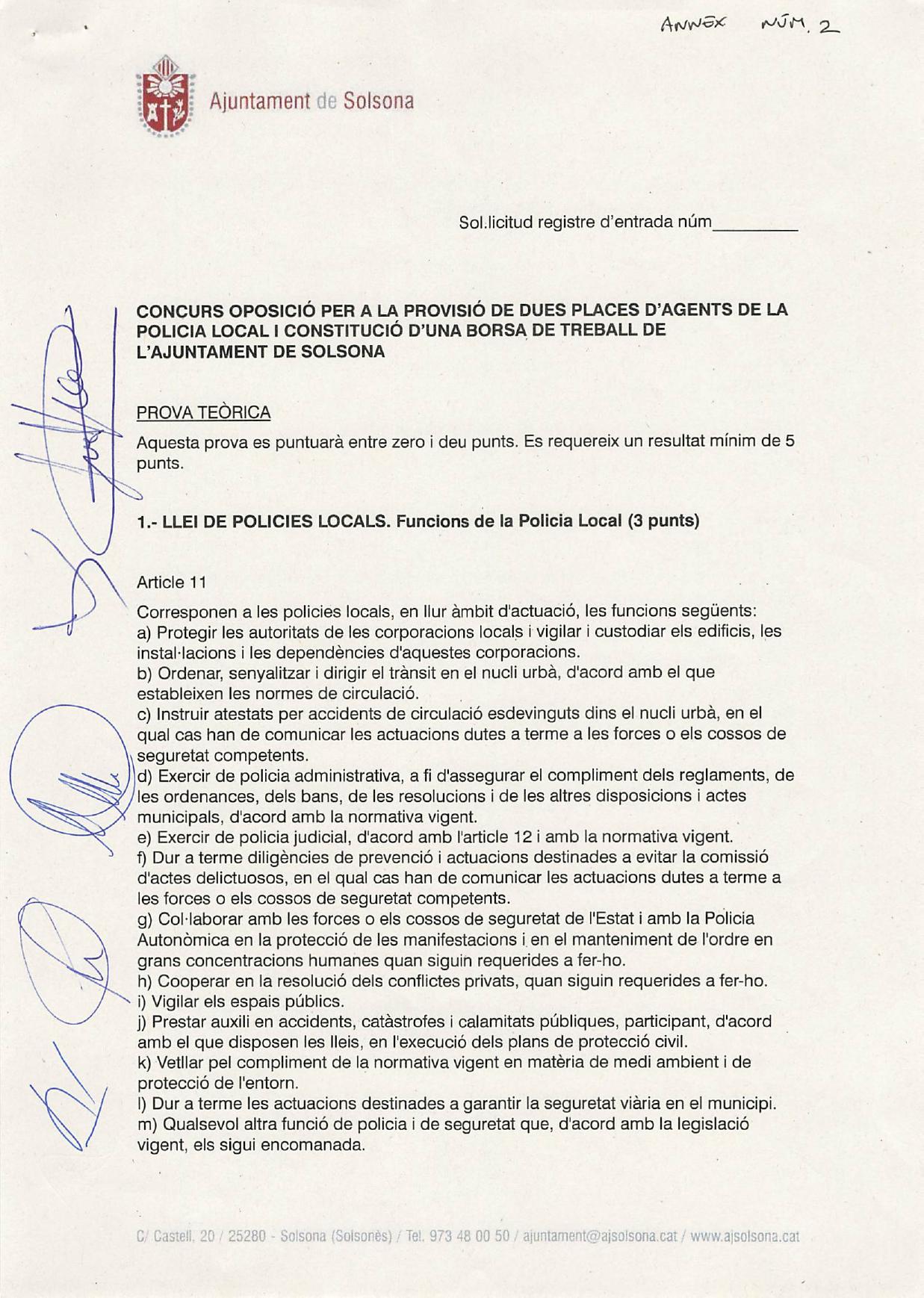 Página 1 de 2 del examen