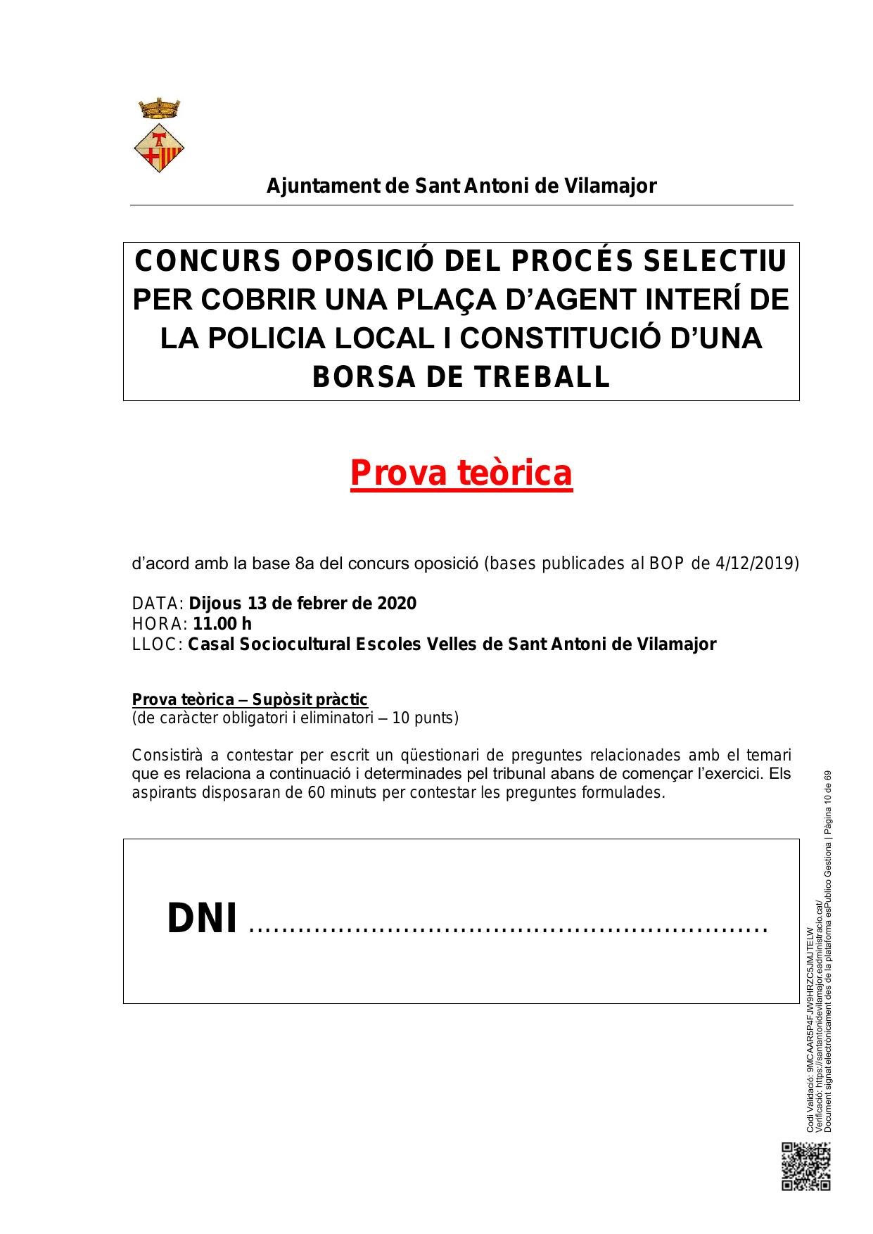 Página 1 de 3 del examen