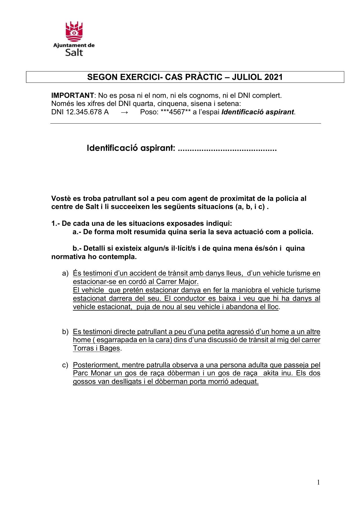 Página 1 de 1 del examen
