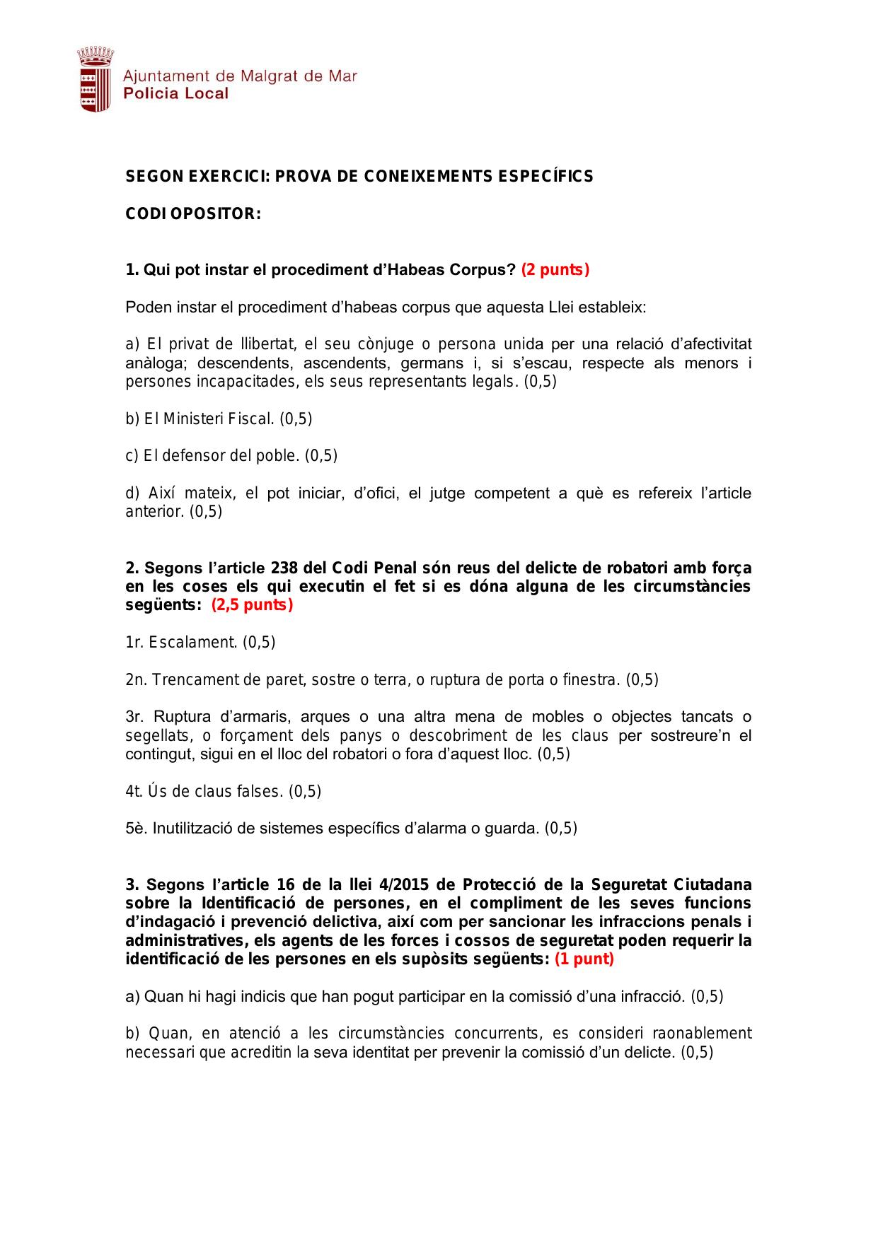 Página 1 de 3 del examen