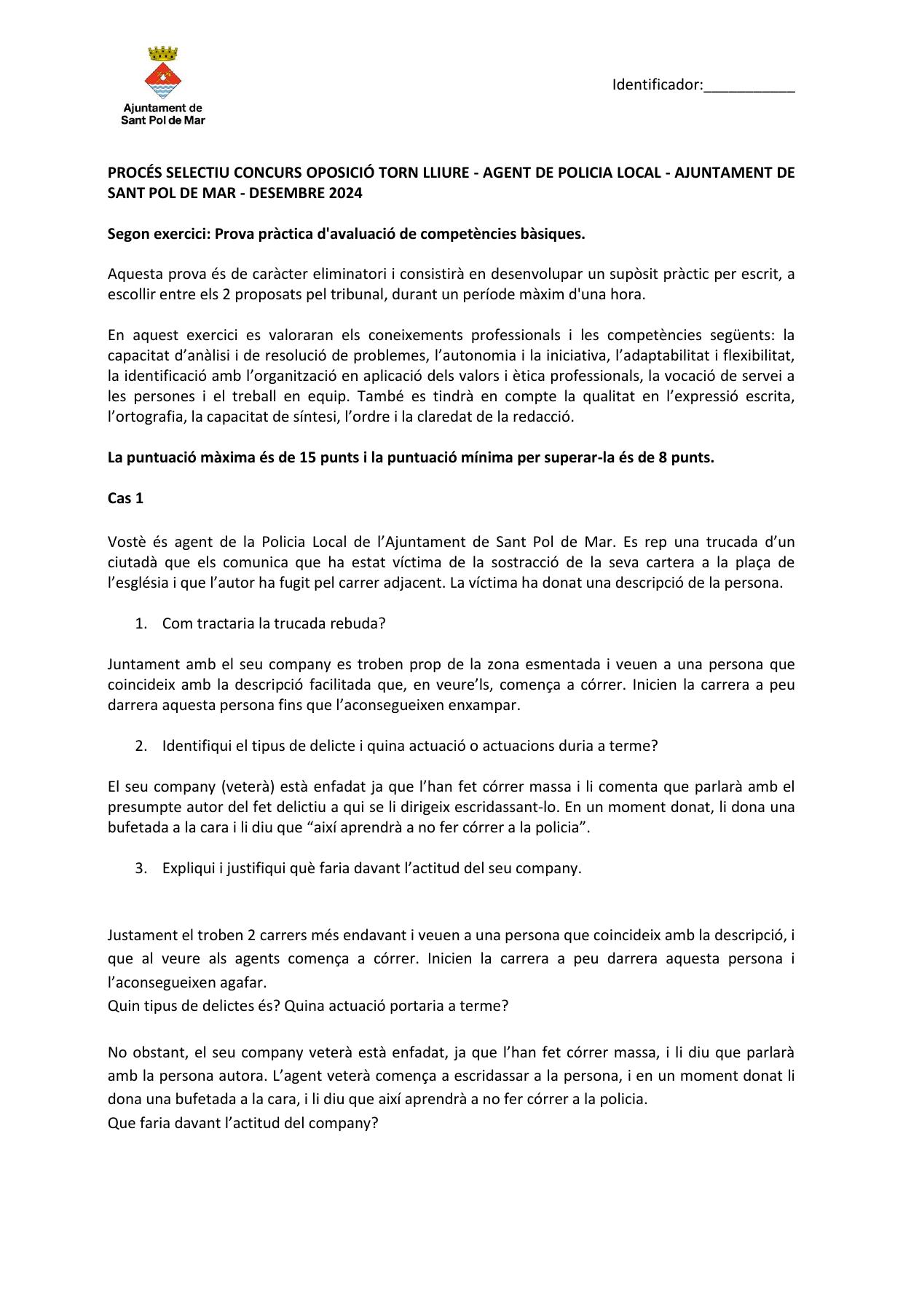 Página 1 de 2 del examen