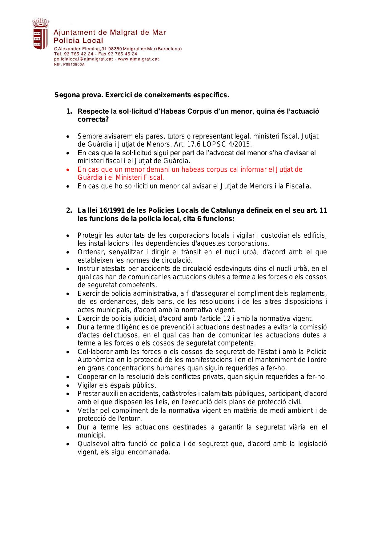 Página 1 de 3 del examen