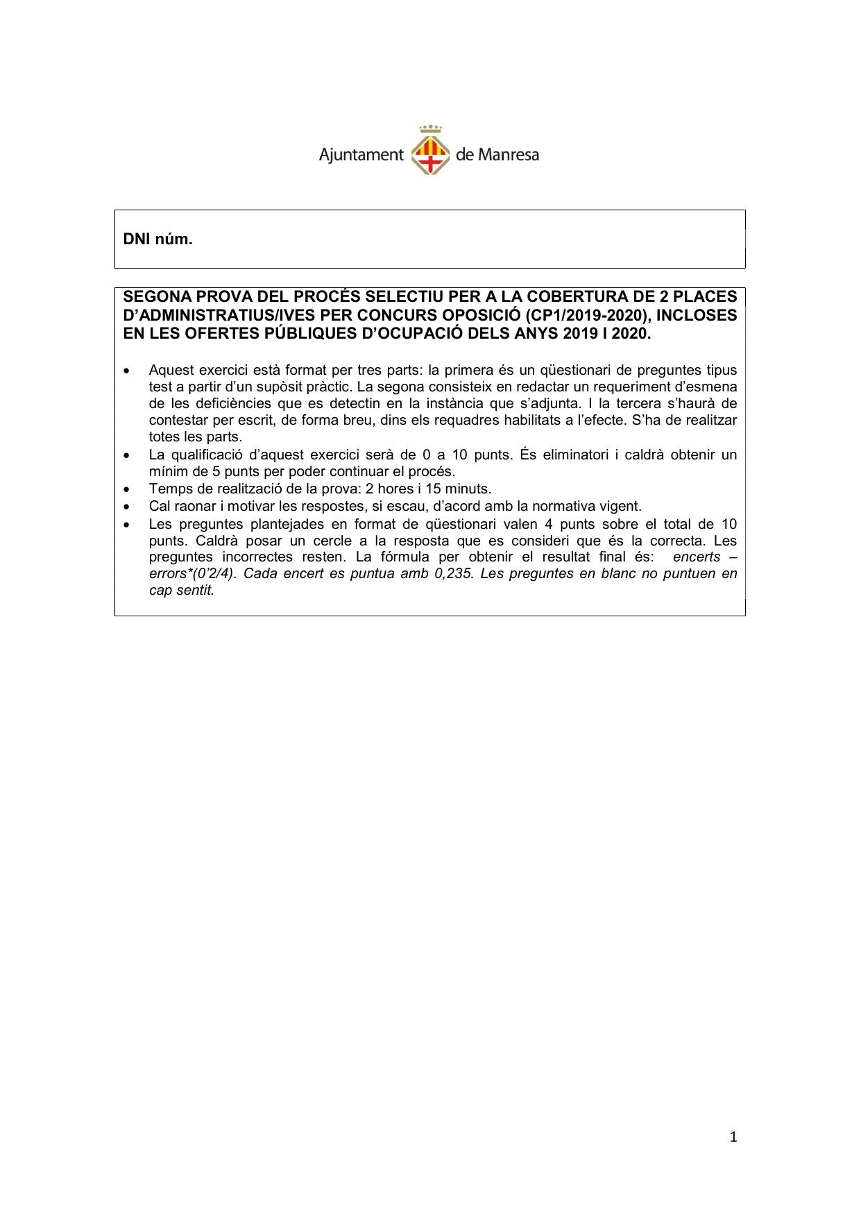 Página 1 de 14 del examen