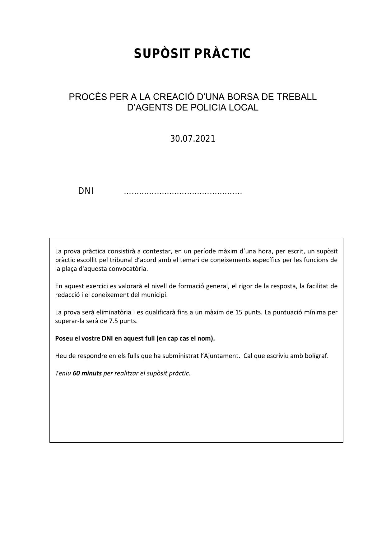 Página 1 de 2 del examen