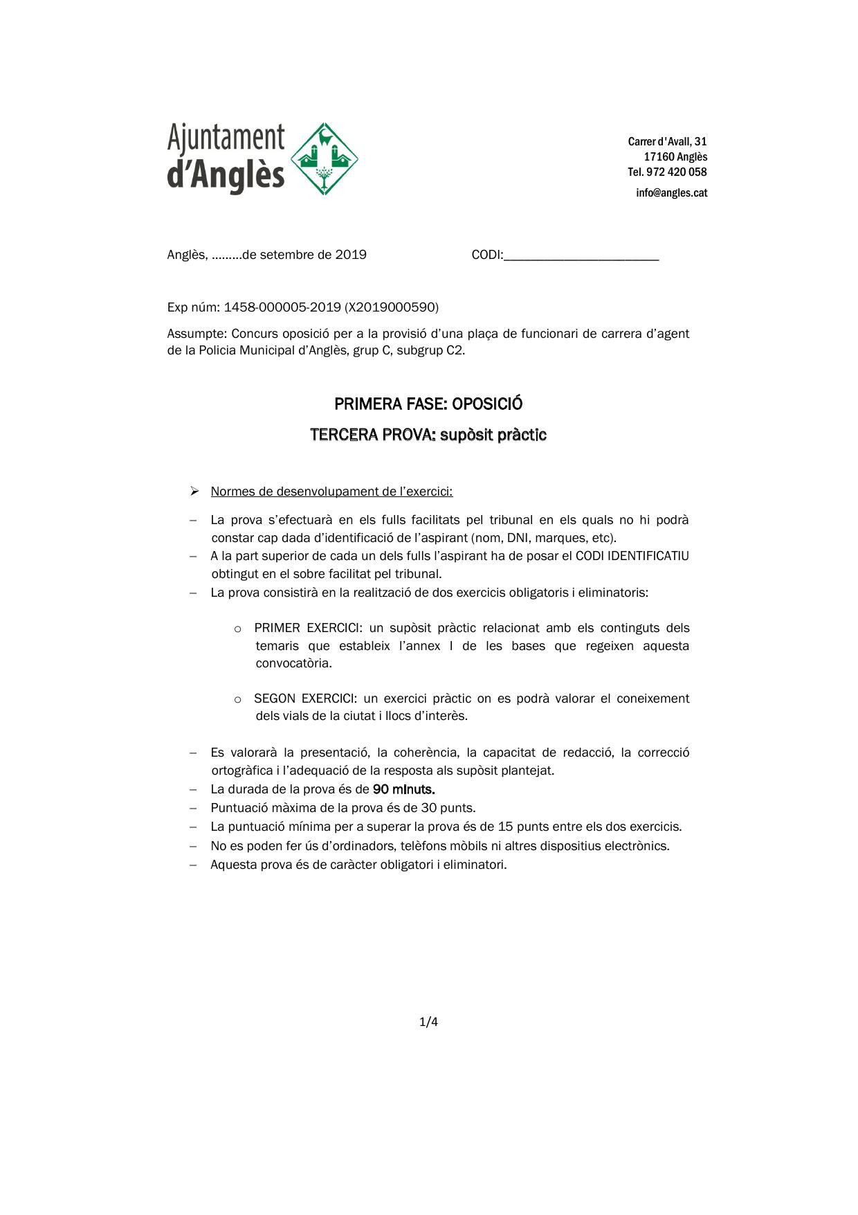 Página 1 de 4 del examen